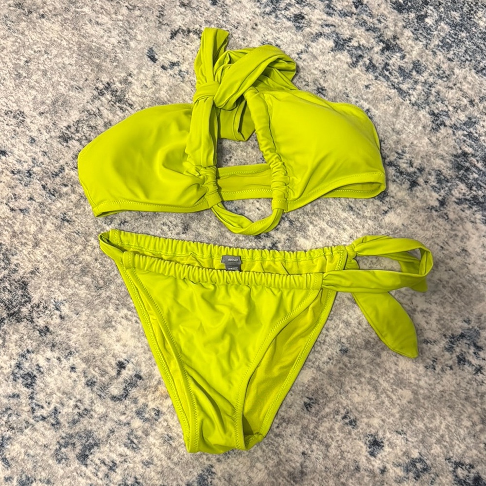 Aerie Neon Green Bikini Set
